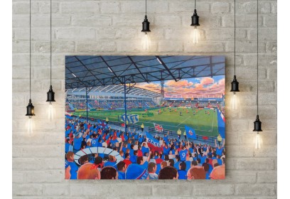 Oldham Athletic FC Boundary Park Stadium Wall Art Canvas